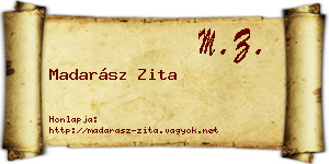 Madarász Zita névjegykártya
